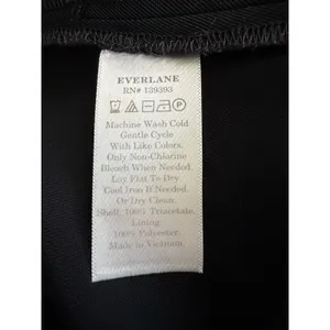 Everlane Japanese Goweave Slip Black Wide Leg Cropped Jumpsuit Size 10 thumbnail 8