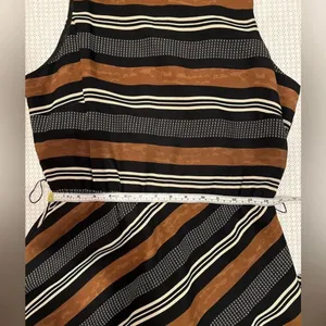 Vintage Positive Attitude Striped Maxi Dress | Size 12 thumbnail 5
