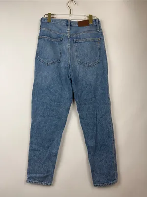 Madewell The Mom Jeans in Foster Wash High Rise Slightly Distressed Size 26 thumbnail 4