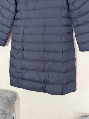 Uniqlo Women’s Ultra Light Down Long Coat Hooded in Black L thumbnail 7