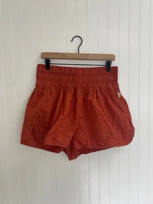 FP Movement by Free People The Way Home Running Shorts Rust Burnt Orange Size XL thumbnail 2