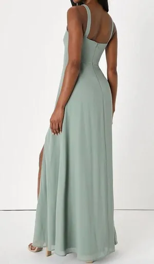 Lulus Sage Green Bridesmaid Dress thumbnail 2