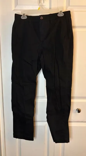 J Crew High Rise Girlfriend Chino Black 6 thumbnail 1