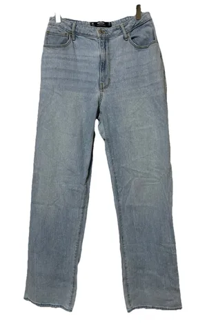 Hollister high rise dad jeans women’s Size 11R (30w) Light Wash Denim Y2K Style thumbnail 1