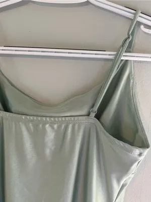 iris Mint Slip Mini Dress with Adjustable Spaghetti Straps thumbnail 5