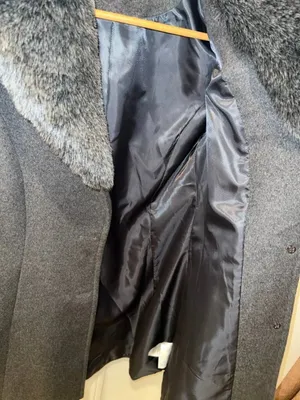 Lauren Ralph Lauren Women’s Faux- Fur Trim Grey Walker Coat thumbnail 7