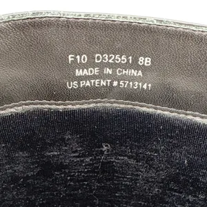 Cole Haan Nike Collab Waterproof Black Patent Leather Tall Boots Buckle Women 8B thumbnail 8