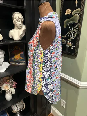 Maeve by Anthropologie Floral Sleeveless Button‑Down Blouse – Size XS thumbnail 5