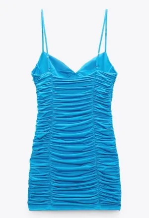 Zara Blue Corset Mini Dress thumbnail 2