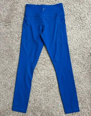 ZYIA Active Women's Side Pocket Athletic Leggings in Blue thumbnail 2