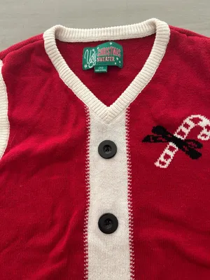 Santa Ugly Christmas Sweater Vest Women Size Small Tacky Christmas Santa Costume thumbnail 3