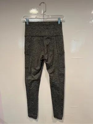 High-Waist‎ Aerie Heathered Gray Leggings with Side Pockets thumbnail 4