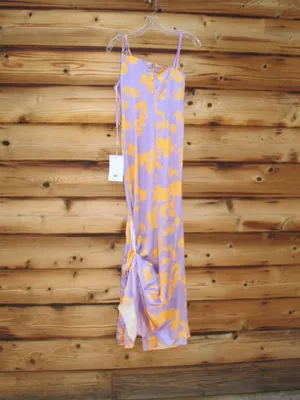 NWT Mac Duggal 68771 Orchid Floral Printed One Shoulder Maxi Dress S thumbnail 10