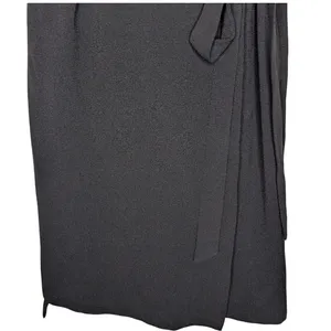 Bobeau Black Wrap Dress Short Sleeve V-Neck Side Tie‎ Small Office Chic Classic thumbnail 6