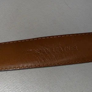 Lauren Ralph Lauren Brown Italian Leather RLR Leather Buckle Belt Womens Medium thumbnail 12