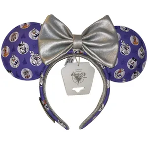 NWT Disney Parks Loungefly 100th Anniversary Mickey and Friends Purple Ears thumbnail 1