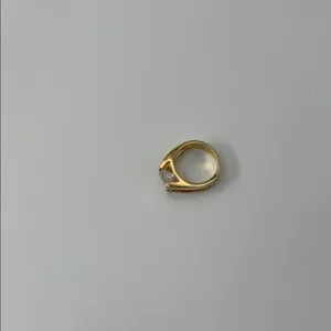 Fashion Jewelry Gold Ring with Sparkling Gem thumbnail 11