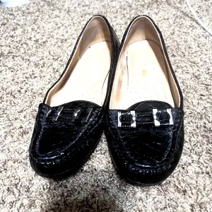 Naturalizer‎ Loafers Black Croc Flats womens 7.5 Slip On shoes Northall thumbnail 2