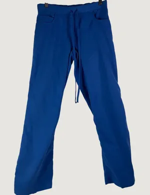 Greys Anatomy Scrub Pants Women Sz XSP Blue Drawstring Petite Workwear GUC *FLAW thumbnail 1
