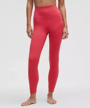 Lululemon Align High-Rise Pant 25” Pockets - Desert Red, Size 14 thumbnail 5