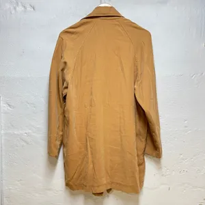Mango MNG Womens Camel‎ Tan Viscose Duster Trench Coat Jacket Small Old Money thumbnail 2