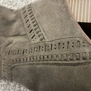 Boho Faux Suede Dark Brown Over the Knee Boots thumbnail 5