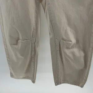 We The Free Osaka Cream Mid Rise Button Fly Barrel Jeans Women's 29 thumbnail 6