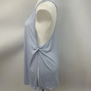 Fabletics Joyce side twist pastel blue open sides tank thumbnail 3