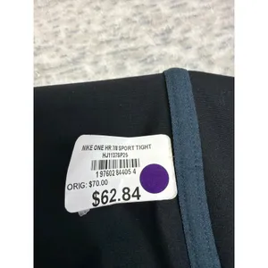 Nike One HR 7/8 Sport Tight Black Blue Dri-FIT Leggings HJ1137SP25 Womens XS NWT thumbnail 5