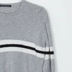 Brandy Melville‎ Wool Cashmere Blend Long Sleeve Gray Striped Sweater thumbnail 5