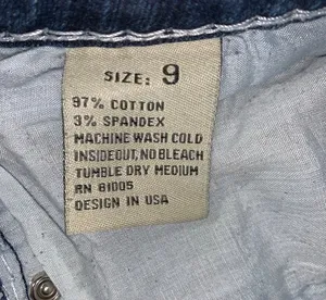 L.A. Idol USA Blue Bootcut Denim Jeans (Women's SZ 9) Actual 31X33 thumbnail 12