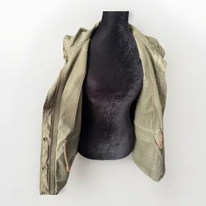 Madewell Surplus Jacket Women's Small Army Green Utility Full-Zip Long-Sleeve thumbnail 4