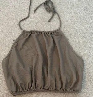 ZARA Stylish Tan Halter Top thumbnail 1