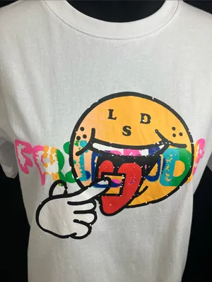 VLONE White “LSD Friends”Graphic Tee Women’s Size Medium thumbnail 2
