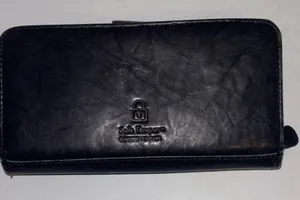 Safe Keeper Black Genuine Leather Wallet Multiple Card Holders Snap/Zip Closure thumbnail 1