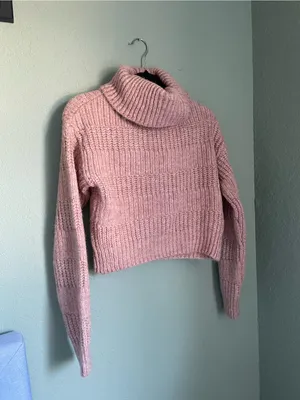 Urban Outfitters BDG Mauve Roll Neck Knitted Jumper Sweater Size S Turtleneck thumbnail 6