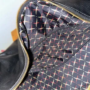 Packs Project Black & Gold Faux Leather Duffle Bag thumbnail 7