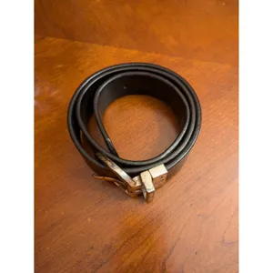 Calvin Klein Black/Brown Reversible Belt Size 32 Silver Buckle thumbnail 2