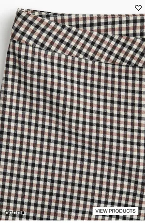 H&M Plaid Flare Pants thumbnail 5