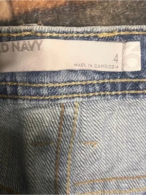 Old Navy Denim Mini Skirt Size 4 (689) thumbnail 3