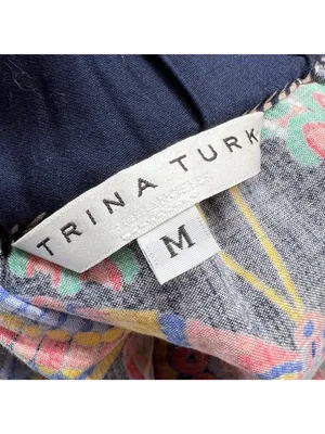 Trina Turk Resort Welton Butterfly Off-Shoulder Dress Multicolor Size Medium thumbnail 8