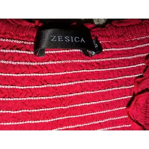 ZESICA Smocked Waist Maxi Dress Maroon Pink Boho Flowy size Large thumbnail 5