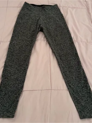 Beyond Yoga Heathered grey space dye leggings, size S Made in USA athletic gym thumbnail 11