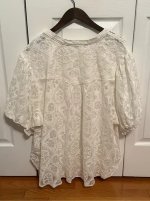 Anthropologie Pilcro Aly Puff Sleeve Blouse thumbnail 3