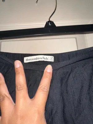 Abercrombie & Fitch Black Tiered Maxi Skirt thumbnail 5