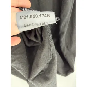 Lost & Found Ria Dunn T-Shirt Dress M Black Asymmetrical Raw Edge Made In Italy thumbnail 11