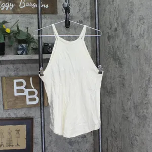 NWT Hybrid Juniors Usa Graphic High-Neck Tank Tap JT2627JRSM689 Beige Brown L thumbnail 3