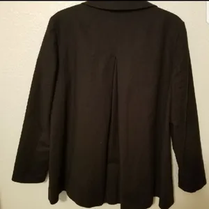 Michael Kors Black Trench Coat SZ:L thumbnail 4