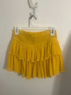 Forever 21 Orange Ruffle Skirt thumbnail 2