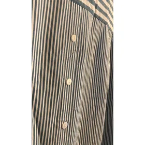 Jane + Delancey Striped Tunic Womens Size 2X Blue White Roll Tab Rayon Oversized thumbnail 4